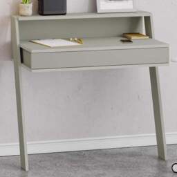 FWStyle Cowork Single Drawer Single Shelf Ash Green Wall Mounted Desk - Size: 91 x 94 x 50cm - Wilko