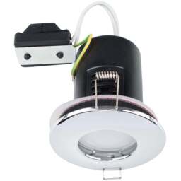 ValueLights Chrome IP65 Cool White LED Ceiling Downlight 4 Pack - Silver - Wilko