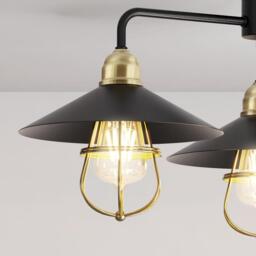 Dylan 3 Arm Ceiling Fitting Black - Wilko - thumbnail 5