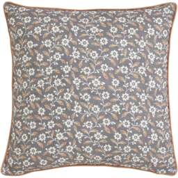 Helena Springfield Graphite and Copper Folk Ditsy Cushion 45 x 45cm - Graphite / Copper - Wilko - thumbnail 1