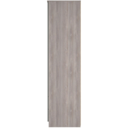 Crowndale Milan 2 Door 2 Drawer Grey Gloss and Grey Oak Tall Wardrobe Ready Assembled - Grey Gloss & Grey Oak - Wilko - thumbnail 4