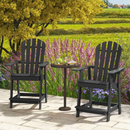Costway Black Outdoor Chair - Wilko - thumbnail 4