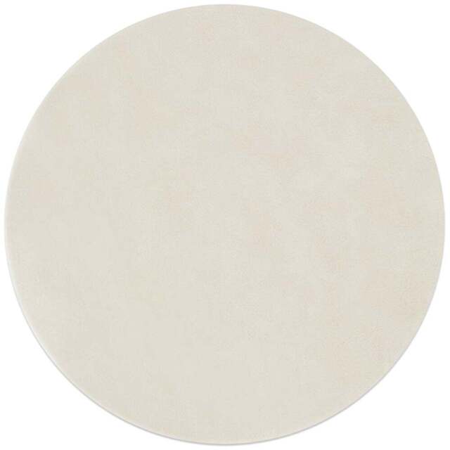 tectake Zonelle Cream Short Pile Ultra Soft Rug 120 x 120cm - Size: 7 x 50 x 63cm - Black - Wilko - image 1