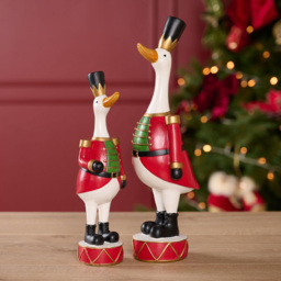 The Seasonal Gift Co Christmas Duck Figurine Decoration 31cm - Size: 31 x 10 x 9cm - Red - The Seasonal Gift Co. - Wilko - thumbnail 3