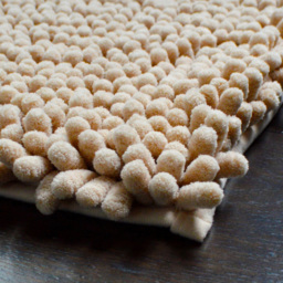 Allure Bath Fashions Jumbo Luxury Stone Deep Pile Non-Slip Bobble Bath Mat 50 x 70cm - Brown - Wilko - thumbnail 5