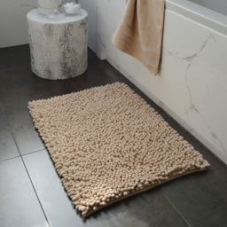 Allure Bath Fashions Jumbo Luxury Stone Deep Pile Non-Slip Bobble Bath Mat 50 x 70cm - Brown - Wilko - thumbnail 3