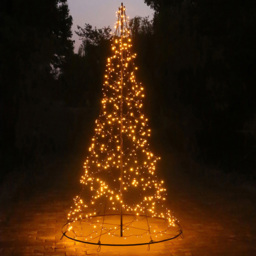 Xmas Haus 1080 Copper Gold LED Gold Tree 11.8ft - Size: 11ft - Black - Wilko - thumbnail 1