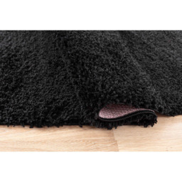Desire Rugs Oxford Black Plain Shaggy Rug 200 x 290cm - Wilko - thumbnail 4