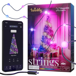 Twinkly 200 RGB Pearl Shaped LED Smart Green Cable USB String Light 12m - Size: 12 x 5.6 x 18cm - Wilko - thumbnail 4