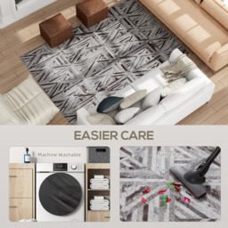 HOMCOM Brown Chenille Non-Slip Rug 230 x 160cm - Size: 12 x 32 x 44cm - Wilko - thumbnail 6
