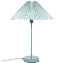 ValueLights Akira Blue Pleated Shade LED Table Lamp - Size: 48.5 x 34.5 x 34.5cm - Wilko - thumbnail 1