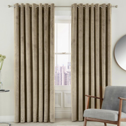 Helena Springfield Escala Lined Sand Curtains 229 x 183cm - Size: W 229 x D 183cm - Wilko