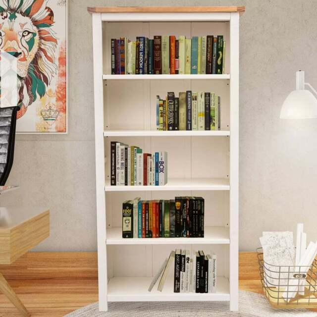 Maggiori 5 Shelf Off White Bookcase - Wilko - image 1