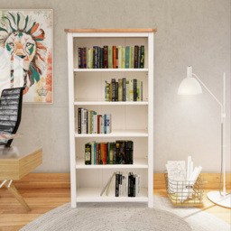 Maggiori 5 Shelf Off White Bookcase - Wilko - thumbnail 7