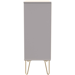 Crowndale Cube 5 Drawer Matt Kashmir Chest of Drawers Ready Assembled - Cream - Wilko - thumbnail 5