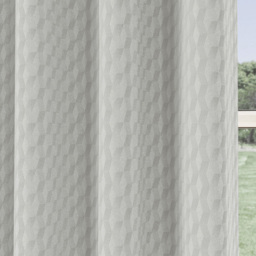 Enhanced Living Tokyo Grey Velvet Embossed Thermal Darkening Eyelet Curtains 117 x 137cm - Size: W 117 x D 137cm - Wilko - thumbnail 4