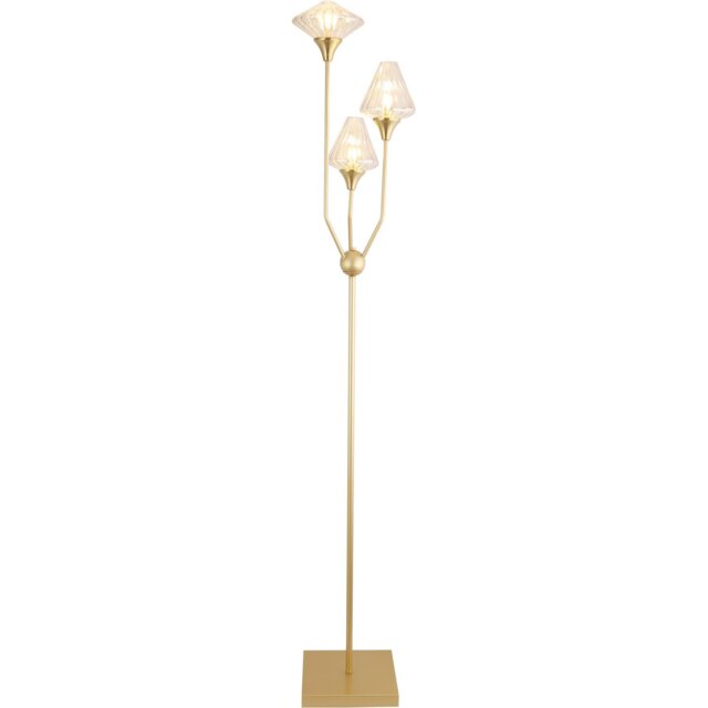 Charlotte Floor Lamp Gold - Wilko - image 1