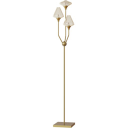 Charlotte Floor Lamp Gold - Wilko - thumbnail 3