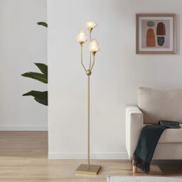Charlotte Floor Lamp Gold - Wilko - thumbnail 4