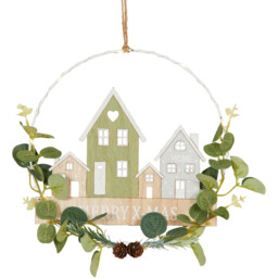 LED Merry Christmas House Scene Hanger - Wilko - thumbnail 5