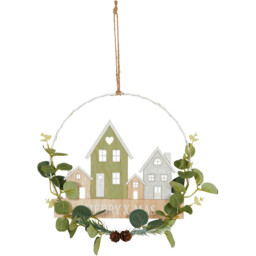 LED Merry Christmas House Scene Hanger - Wilko - thumbnail 1