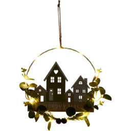 LED Merry Christmas House Scene Hanger - Wilko - thumbnail 4