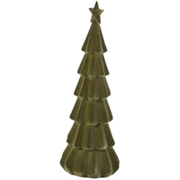 Flocked Christmas Tree with Star - Green - Amber Charm - Wilko - thumbnail 3