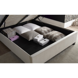 Aurora Double Warmstone Velvet Ottoman Bed - Cream - Bedmaster - Wilko - thumbnail 5