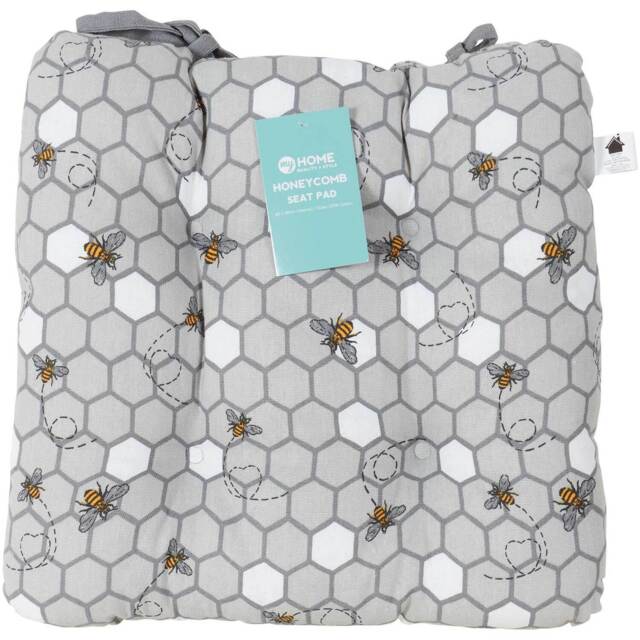 Honeycomb Seat Pad - Grey - Wilko - image 1