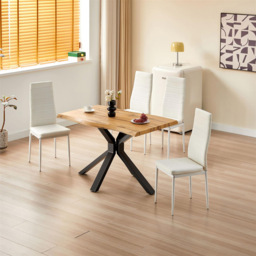 Kosy Koala 4 Seater Wooden Dining Set White - Multi - Wilko - thumbnail 5