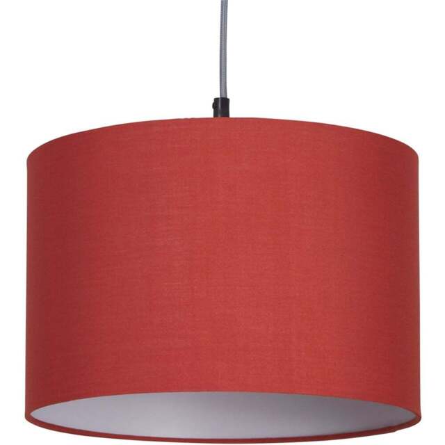 Lighting Collection Yates Terracotta Drum Lamp Shade 30cm - Size: 21 x 31 x 31cm - Wilko - image 1
