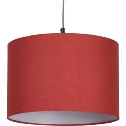 Lighting Collection Yates Terracotta Drum Lamp Shade 30cm - Size: 21 x 31 x 31cm - Wilko