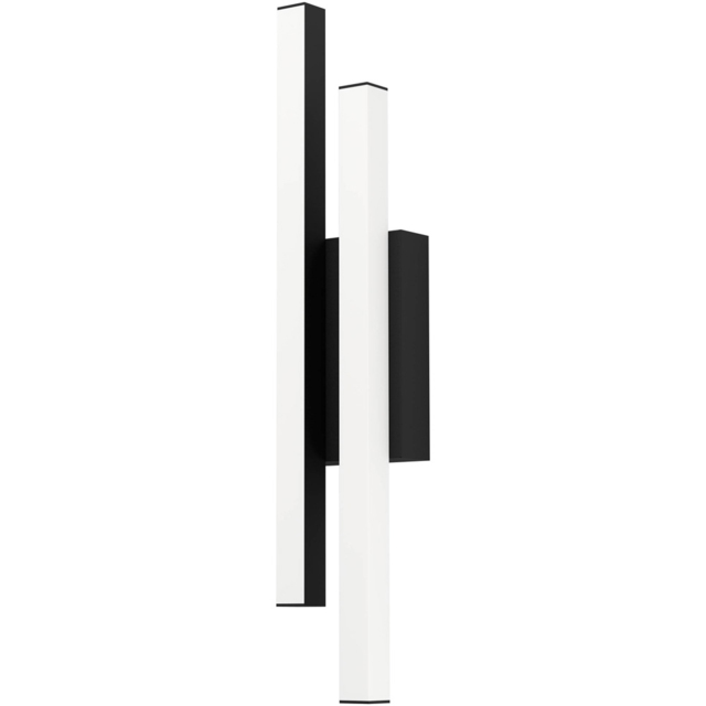 EGLO Sesimba1 LED Black Exterior Wall Light - Size: 10.0 x 6.0 x 49.5cm - Wilko