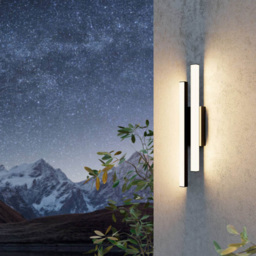 EGLO Sesimba1 LED Black Exterior Wall Light - Size: 10.0 x 6.0 x 49.5cm - Wilko - thumbnail 3