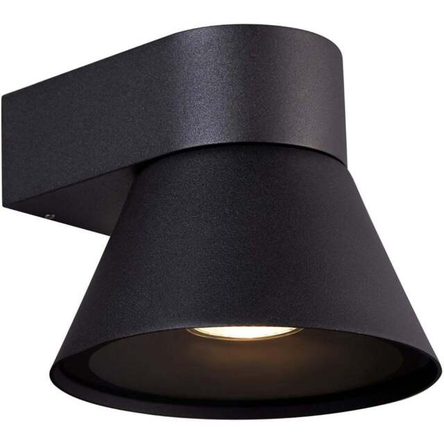Nordlux Kyklop Cone Black Wall Light - Size: 13.4 x 15.6 x 13.4cm - Wilko - image 1
