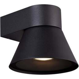 Nordlux Kyklop Cone Black Wall Light - Size: 13.4 x 15.6 x 13.4cm - Wilko