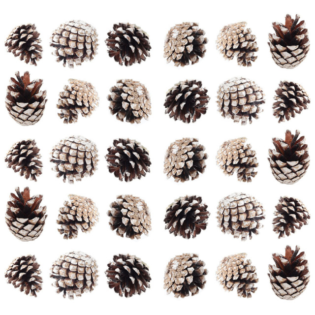 Living and Home Dyed Pine Cone Ornament 30 Pack - Brown - Wilko - image 1
