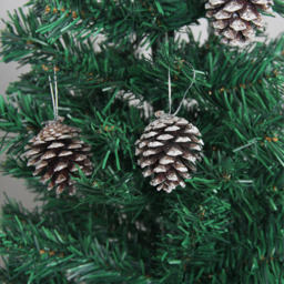 Living and Home Dyed Pine Cone Ornament 30 Pack - Brown - Wilko - thumbnail 3