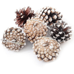 Living and Home Dyed Pine Cone Ornament 30 Pack - Brown - Wilko - thumbnail 4