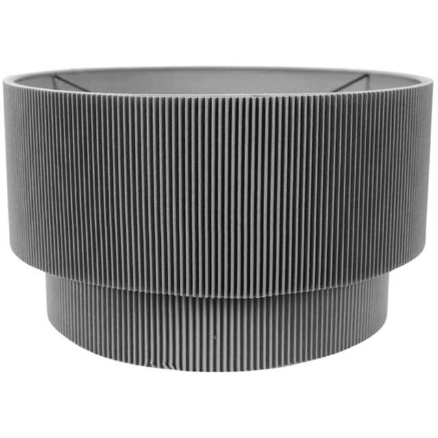 ValueLights Mason 2 Tier Grey Crinkle Shade - Wilko - image 1