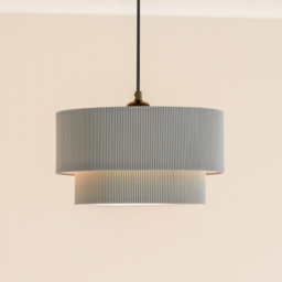 ValueLights Mason 2 Tier Grey Crinkle Shade - Wilko - thumbnail 3