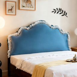 Living and Home Blue Cloud Shaped Soft Headboard Pillow 75 x 180cm - Size: 75 x 180 x 20cm - Wilko - thumbnail 3