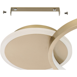 Gafares LED Gold/White Flush Light - Size: 5.5 x 29 x 40.5cm - EGLO - Wilko - thumbnail 4