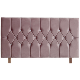 Aspire Furniture Catherine Lansfield Boutique Single Blush Brushed Velvet Headboard - Pink - Aspire Beds - Wilko - thumbnail 3