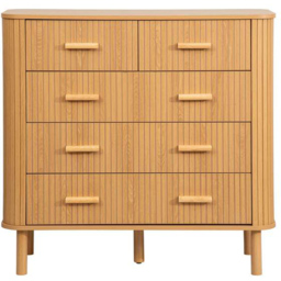 Birlea Axel 5 Drawer Fluted Chest of Drawers - Brown - Wilko - thumbnail 4