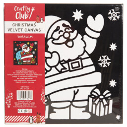 Christmas Canvas Velvet - Black - Crafty Club - Wilko - thumbnail 3