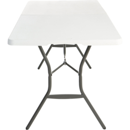 Lifetime Products Fold In Half Light Commercial Table - Size: 73.7 x 183.8 x 76.2cm - White - Wilko - thumbnail 4