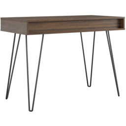 Novogratz Harmony Single Drawer Laptop Desk Walnut - Size: 77 x 104 x 49cm - Wilko - thumbnail 6