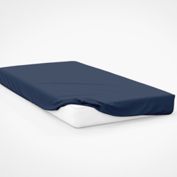 Serene King Size Navy Fitted Bed Sheet - Blue - Wilko - thumbnail 3