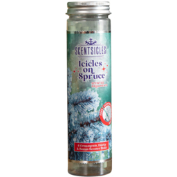 Samuel Alexander Icicles on Spruce Scented Christmas Scentsicles with Hooks 25g - Size: 13 x 4 x 4cm - Green - Wilko - thumbnail 1